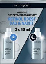 Neutrogena® Retinol Boost set de deux produits, crème de jour et crème de nuit, formule anti-âge pour une peau protégée, visiblement jeune et saine, 2 x 50 ml
