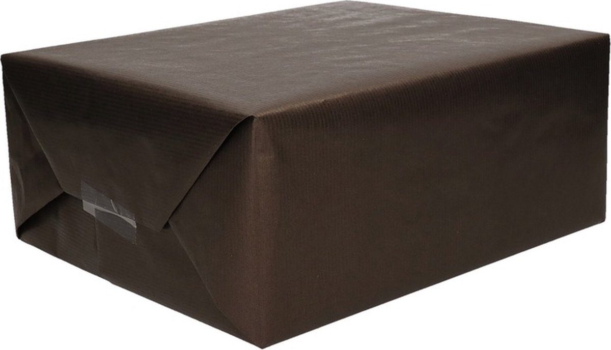 Rollen Kraft inpakpapier - zwart - 200 x 70 cm - kadopapier / cadeaupapier / boeken kaften