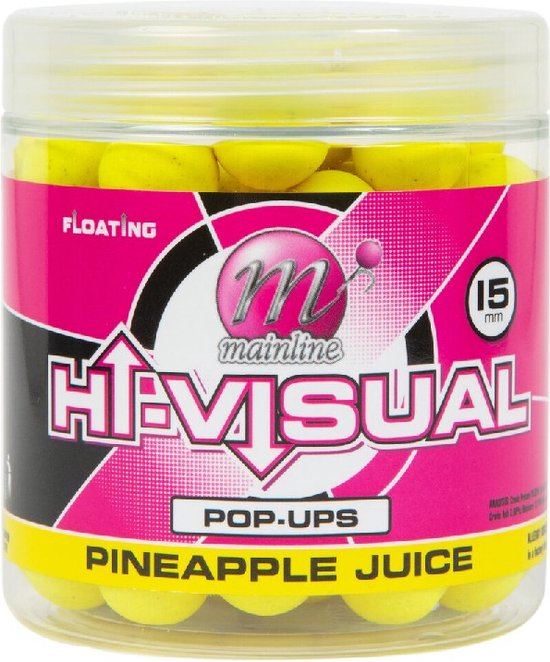 Mainline Hi Visual Pop-ups - Yellow Pineapple Juice - 15mm - Geel van Mainline — afbeelding 2