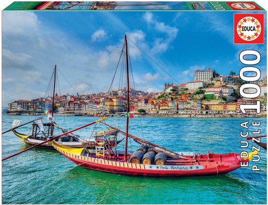 Educa - Legpuzzel - Boten voor de Kust van Porto - 1000 stukjes
