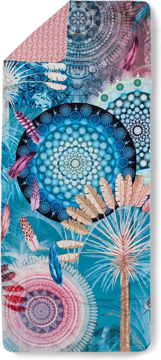 Serviette De Plage éponge Velours Jacquard Bleu 90x170 400g/m² - Tama