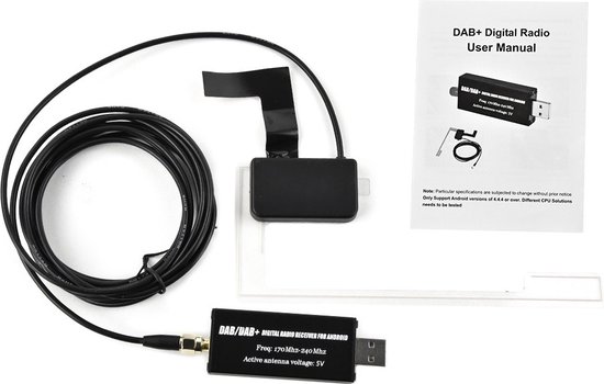 Antenne Radio numérique VCTparts DAB+ avec adaptateur USB pour récepteur  stéréo de... | bol.com