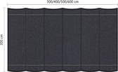 Shadow Comfort Harmonicadoek 2x5m Carbon Black incl. bevestigingsset