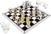 Afbeelding van het spelletje Ilso schaak drankspel - schaken - dammen - drink spel - glas -shotglaasjes
