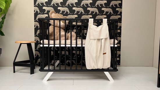 Cabino Babybox Inklapbaar Met In Hoogte Verstelbare Bodem Luxe Zwart