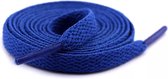 Premium Platte Schoenveters Blauw 160cm – Voor Sneakers Wandelschoenen Skateboard Schoenen en meer - Veter – Schoenveter Plat - Blauwe