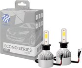 H3 LED koplampen ombouwset 6500K / 10.000 Lumen wit - Auto/Motor/Scooter/Vrachtwagen 12V / 24V - Set (2 stuks)