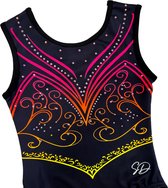 Sparkle&Dream Turnpakje Vicky Neon - Maat AXXL M/L - Gympakje voor Turnen, Acro, Trampoline en Gymnastiek