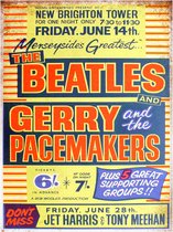 Signs-USA - Concert Sign - metaal - The Beatles - Gary and the Pacemakers - 30x40 cm