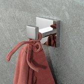 Handdoek haak - Set van 2 - Badkamer Accessoires - Haak - Badjas - Handdoek - Chrome