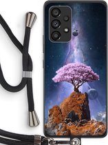 Case Company® - Coque Samsung Galaxy A53 5G avec cordon - Ambition - Coque pour téléphone avec cordon Zwart - Protection sur tous les côtés et sur le bord de l'écran