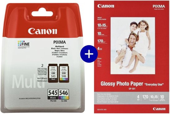 Canon MultiPack PG-545 + CL-546 standard - Cartouche d'encre Canon
