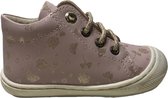 Naturino - mt 25 - veter bumper gouden bloemen lederen sneakers - Cocoon - Roze