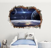 Stickerkamer® muursticker ruimte - planeten - space - kinderkamer - jongen - muurdecoratie
