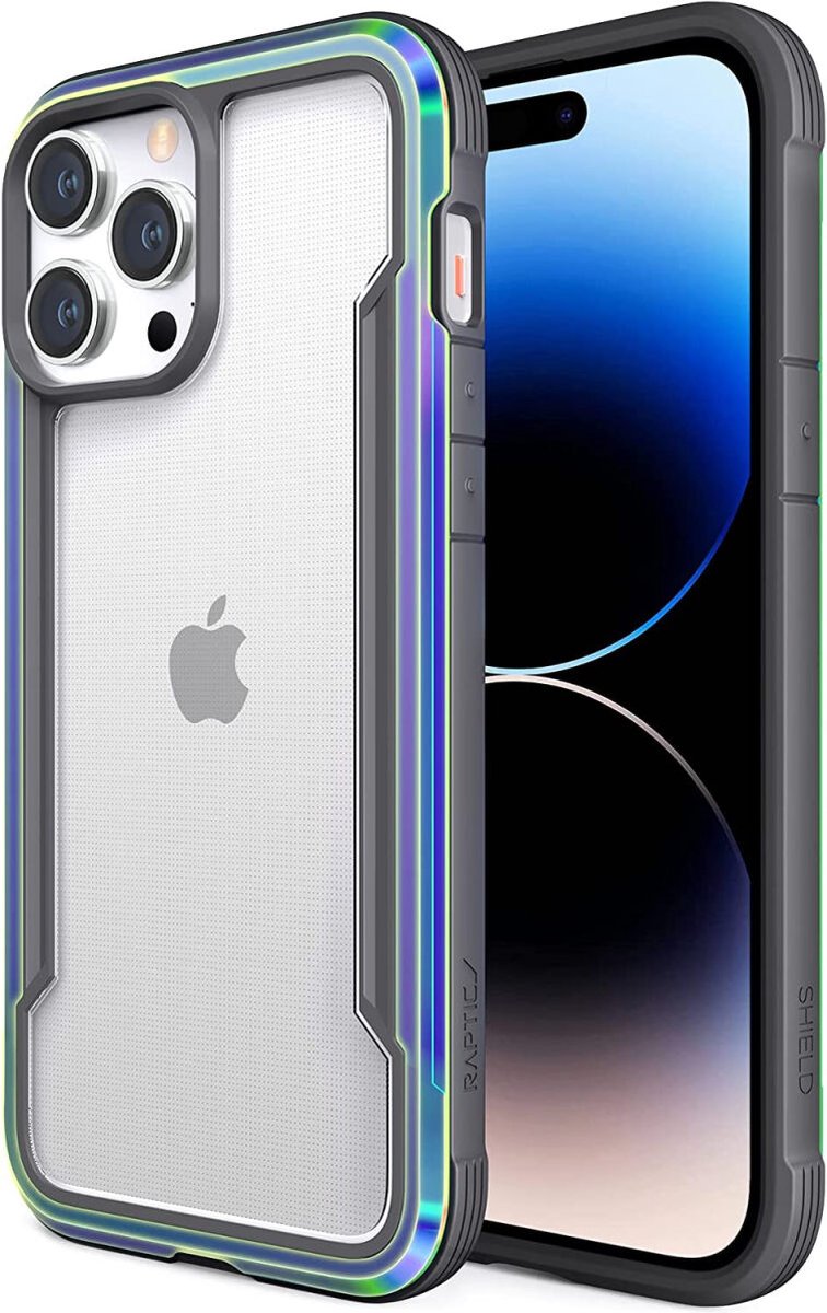 Raptic Shield iPhone 14 Pro Max Hoesje Militair Getest Iridescent