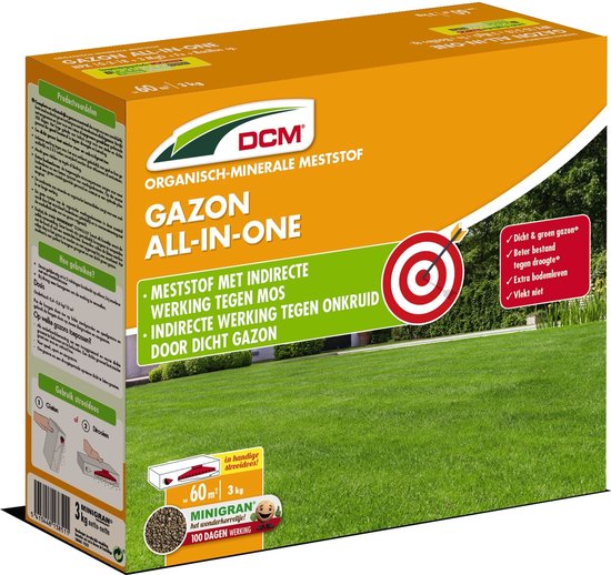 Dcm Gazonmeststof All In One 3 Kgr 