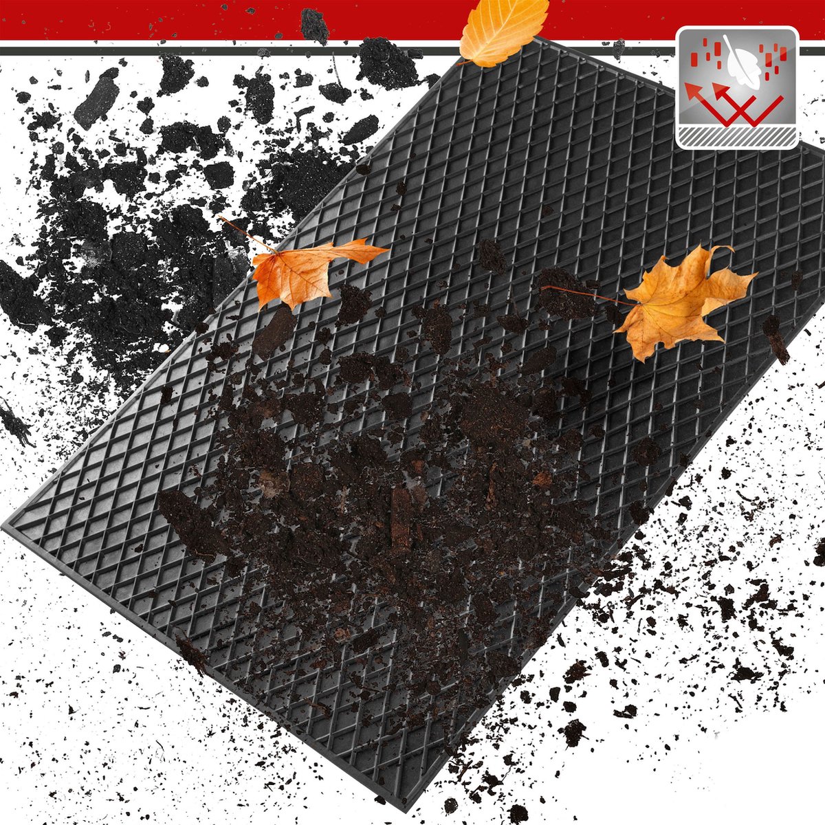 Rubbermat automatten rubber universeel rubberen mat vloermat kofferbak auto personenauto – foto 5