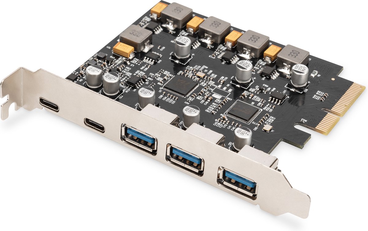 Digitus DS-30222 interfacekaart/-adapter Intern USB 3.2 Gen 2 (3.1 Gen 2), USB Type-C
