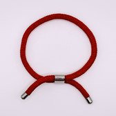 Armband Koord - Rood - Voor Hem - Voor Man - Voor Haar - Voor Vrouw - Armband Cadeau - Enkelband Cadeau