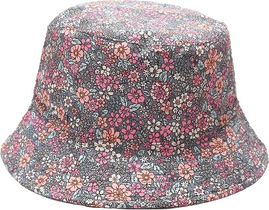 Bucket Hat - Bloem Lila | Katoen | Fashion Favorite