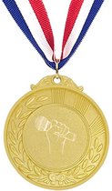 Akyol - microfoon medaille goudkleuring - Zanger/zangeres - zangers - leuk kado voor iemand die van zingen houd