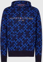 Tommy Hilfiger - AOP Monogram Tommy Logo Hoody - Desert Sky Tonal