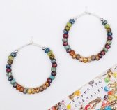 Jeannette-Creatief® - Beach- Picasso - Oorringen - Oorhangers - Oorbellen - Miyuki Picasso Beads - Rocailles - Kralen - Multicolor - IBIZA style