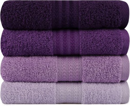 Handdoekenset (4 stuks) 100% KATOEN 500 gr/m² Afmeting: 50 x 90 cm (4 Stuks) (met zijn speciale doos) van Dreamhouse — afbeelding 4