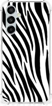 Hoesje Geschikt voor Samsung Galaxy A54 GSM Hoesje met doorzichtige rand Zebra