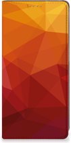 Stand Case geschikt voor Samsung Galaxy A34 Polygon Red