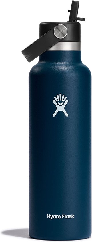 Foto: Hydro flask standard mouth flex straw cap drinkfles 621 ml indigo