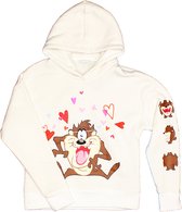 Looney Tunes Taz Tasmanian Devil Love Hartjes Dames Hoodie Sweater Trui - Officiële Merchandise