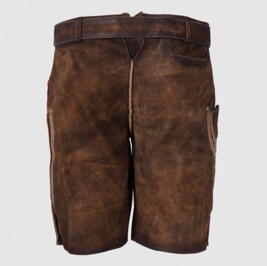 Partychimp - Johann - Lederhose - Donkerbruin - Polyester
