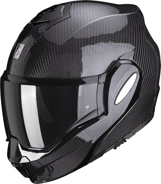 Scorpion EXO-TECH EVO CARBON Carbon Glossy - ECE goedkeuring - Maat L - Systeemhelmen - Scooter helm - Motorhelm - Scorpion EXO-TECH EVO CARBON Carbon Glossy - ECE goedkeuring - Maat L - ECE 22.06 goedgekeurd