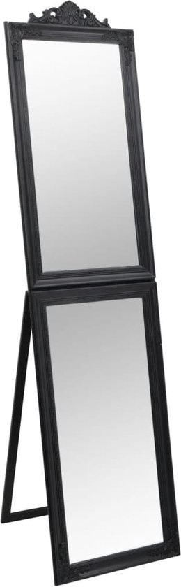 vidaXL Miroir sur pied Noir 40 x 160 cm