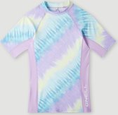 O'Neill - UV-Zwemshirt met korte mouwen voor meisjes - UPF50+ - Printed Skin - Blue Tie Dye - maat 10 (141-147CM)