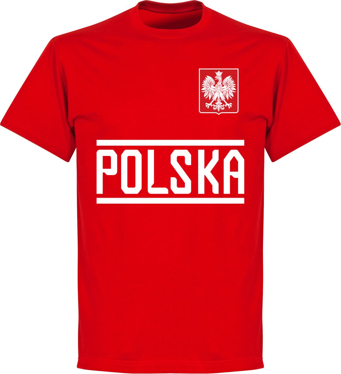 Polen Team T-Shirt - Rood - Kinderen - 104