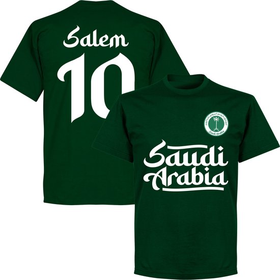 Saudi Arabië Salem 10 Team T-Shirt - Donkergroen - XXL
