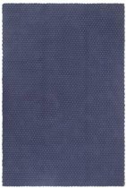 vidaXL - Vloerkleed - rechthoekig - 120x180 - cm - katoen - marineblauw