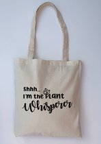 Shhh.. I'm the plant whisperer | linnen tas | shopper | plantmom | plantenliefhebber