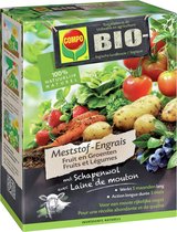 COMPO Bio Meststof Fruit & Groenten - 100% organische meststof met directe en lange werking van 5 maanden - voor een rijke oogst - doos 3,5 kg