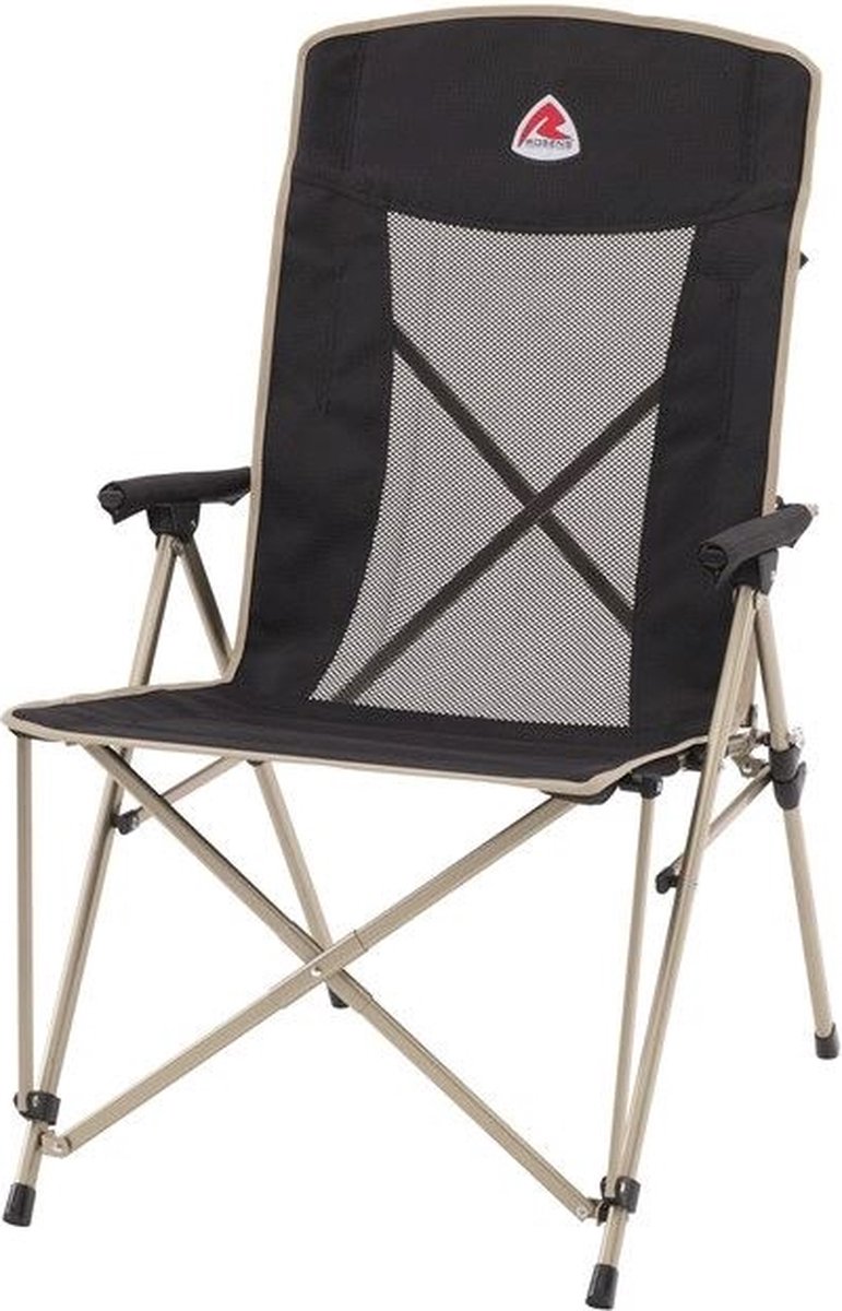 Robens Vanguard Klapstoel - Zwart, Robuust en Comfortabel