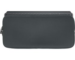 kwmobile toetsenbord hoes geschikt voor Logitech Mx Keys Mini Wireless hoesje - Neopreen keyboard beschermhoes - Reis case met rits - Keyboards cover in grijs
