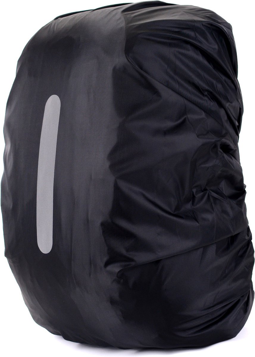 YONO Regenhoes Rugzak Waterdicht - Backpack Hoes - Reflecterend - 71 tot 80 Liter - Zwart - XXL