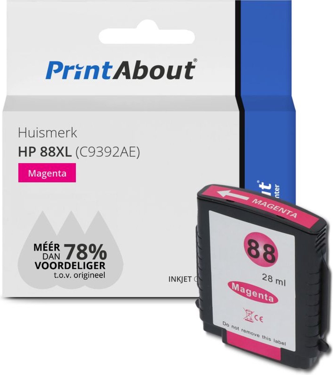 Huismerk HP 912XL Inktcartridge Magenta (3YL82AE) Hoge capaciteit