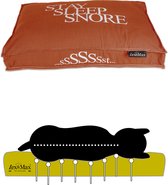 Lex & Max Sleep-Stay-Snore - Orthopedisch - Hondenkussen - Boxbed - 75x50cm - Gravel
