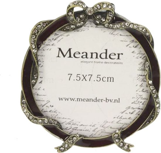 Meander - Fotolijst - Rond- Strik - 7,5 x 7,5 cm