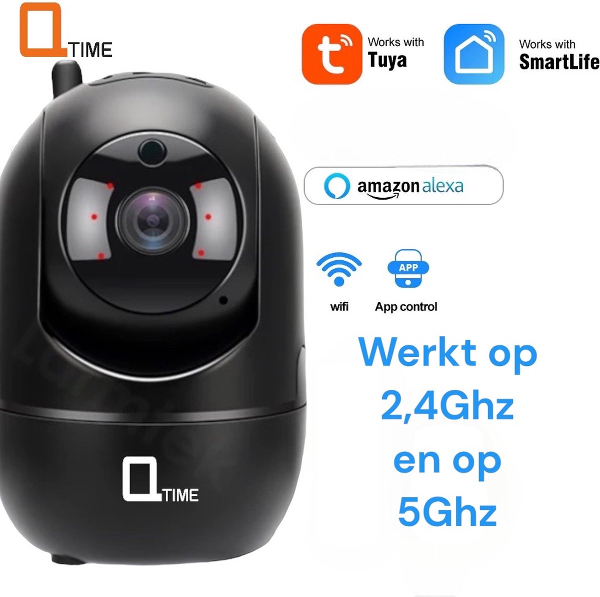Beweegbare Camera 4G - geen WiFi nodig - Gratis simkaart met data - 4G