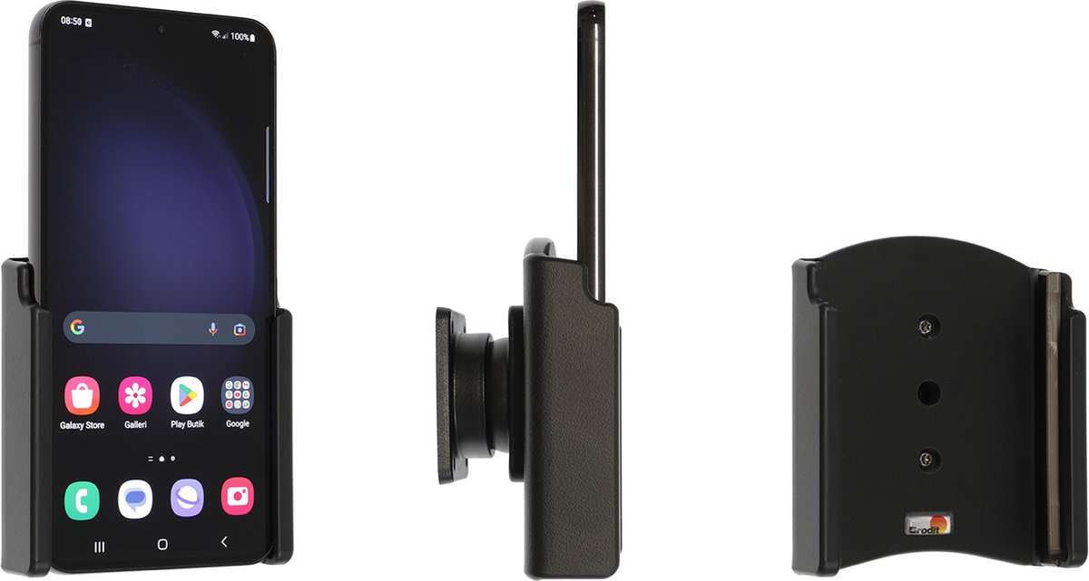 Brodit houder geschikt voor Samsung Galaxy S23 Plus Passieve houder met swivelmount