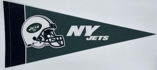 USArticlesEU - New York Jets - NY Jets - NFL - Vaantje - American Football - Sportvaantje - Pennant - Wimpel - Vlag - 31 x 72 cm